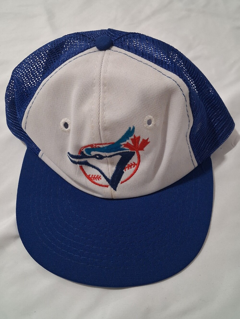 Vintage 90's Toronto Blue Jays MLB Snapback Hat Basebal Trucker Mesh Cap